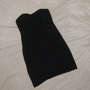 Vintage Le Chateau black strapless dress